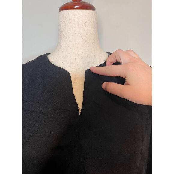 1970s JCPenney Fashions Sheer Black Rainbow Floral Dark Romantic Maxi Dress L - Picture 8 of 11